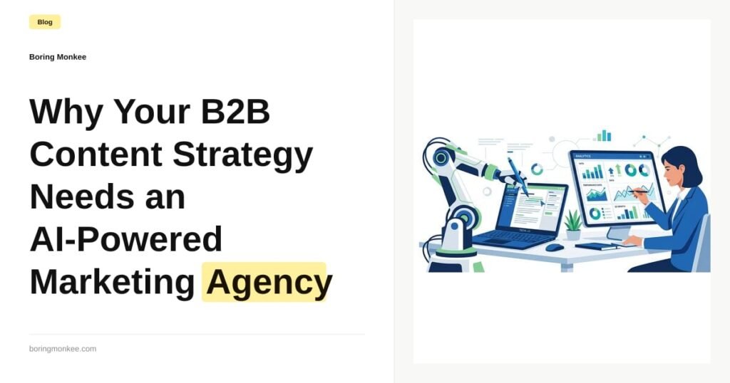 AI-powered B2B content marketing agency