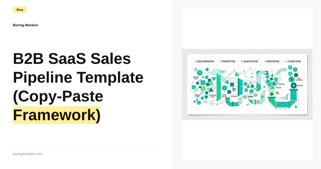 B2B SaaS Sales Pipeline Template (Copy-Paste Framework)