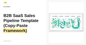 B2B SaaS sales pipeline template