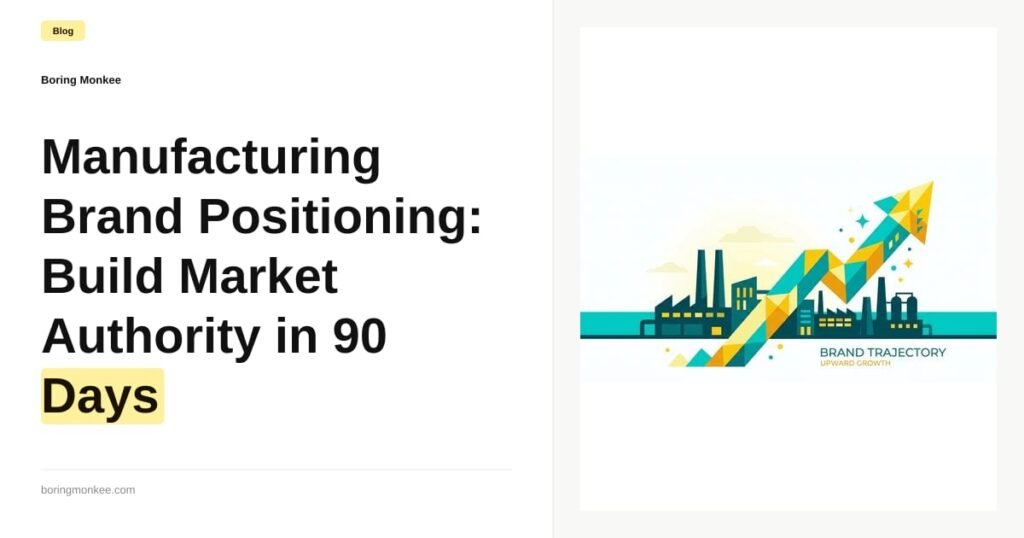 Manufacturing Brand Positioning: Build Market Authority in 90 Days